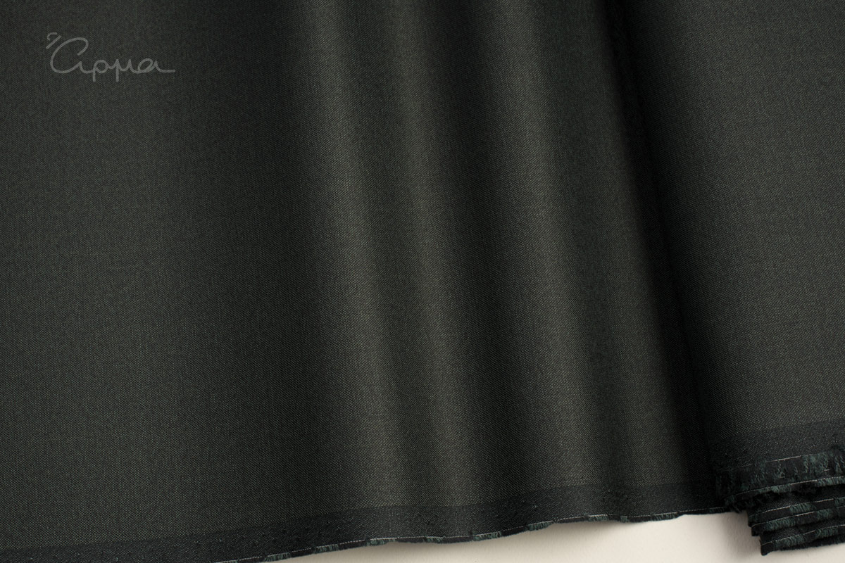 SUPER 120'S FABRIC- FIL A FIL MOTIF- GREEN, BLACK COLOR- VITALE BARBERIS CANONICO- ITALY