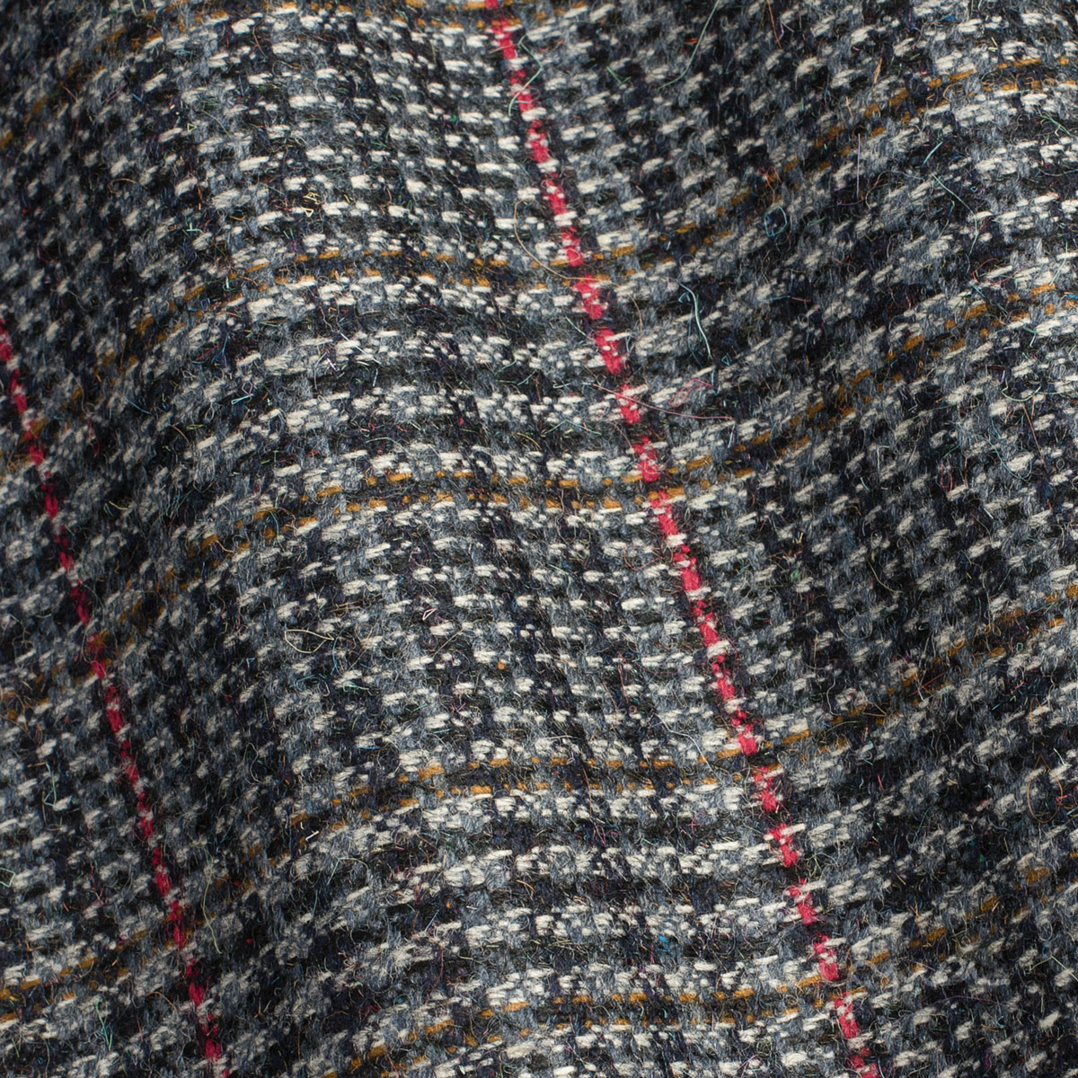 ΜΑΛΛΙ, MOHAIR, CASHMERE ΥΦΑΣΜΑ- ΚΑΡΟ ΣΧΕΔΙΟ- ΜΠΛΕ ΡΑΦ, ΑΣΠΡΟ, ΚΟΚΚΙΝΟ, ΜΟΥΣΤΑΡΔΙ ΧΡΩΜΑ - SCOTLAND