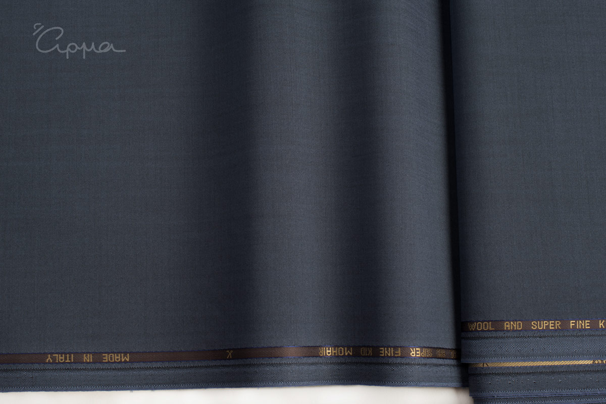 ΜΑΛΛΙ, MOHAIR ΥΦΑΣΜΑ- ΜΠΛΕ ΓΚΡΙ ΧΡΩΜΑ - VITALE BARBERIS CANONICO
