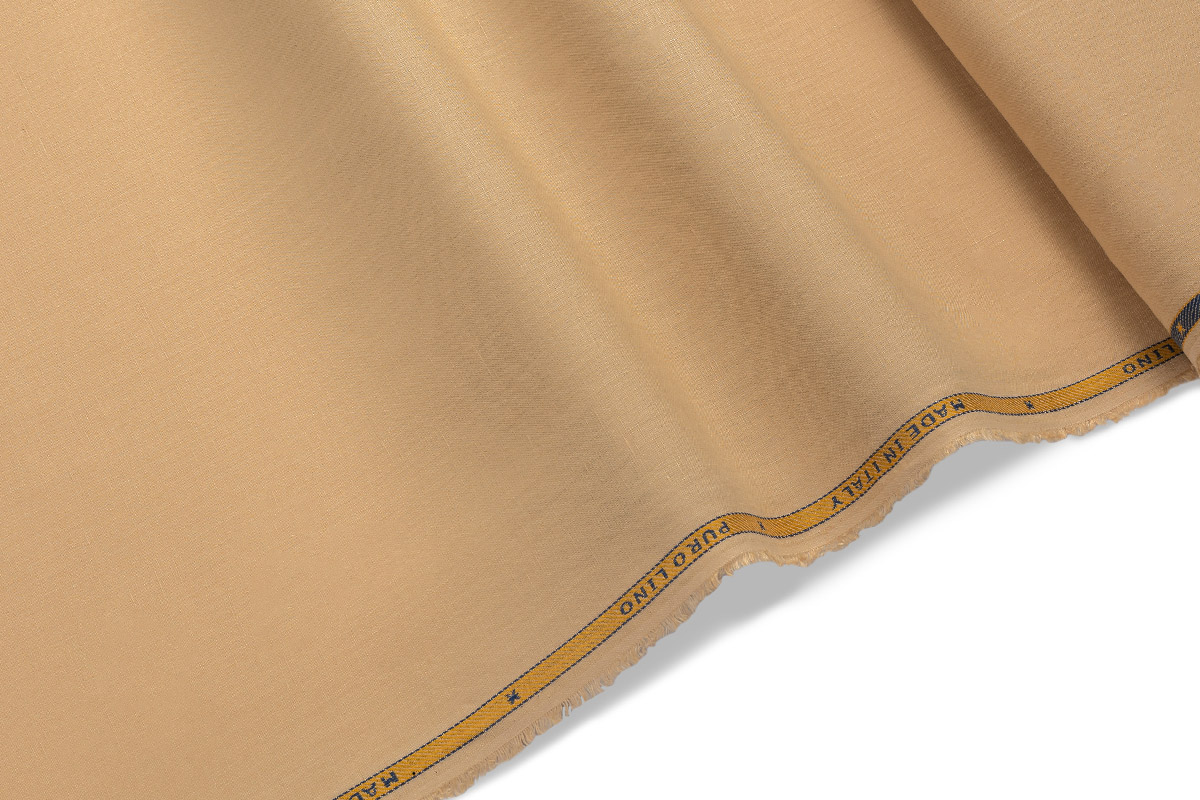 ΛΙΝΟ ΥΦΑΣΜΑ- ΜΠΕΖ ΧΡΩΜΑ - ΙΤΑΛΙΑ