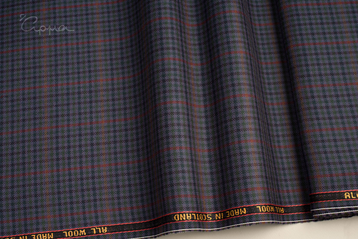 ΟΛΟΜΑΛΛΟ ΥΦΑΣΜΑ - ΚΑΡΟ ΣΧΕΔΙΟ ΤΥΠΟΥ PLAID - ΜΩΒ, ΚΥΠΑΡΙΣΙ, ΠΡΑΣΙΝΟ, ΜΠΟΡΝΤΟ ΧΡΩΜΑ