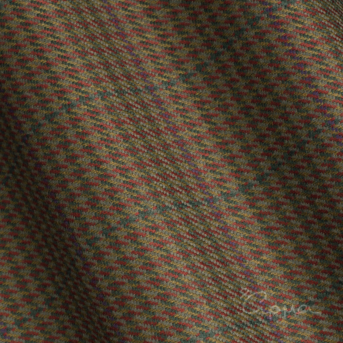 ALL WOOL FABRIC- HOUNDSTOOTH MOTIF - GRAY, BURGUNDY, OLIVEGREEN, FORREST GREEN COLOR - DORMEUIL