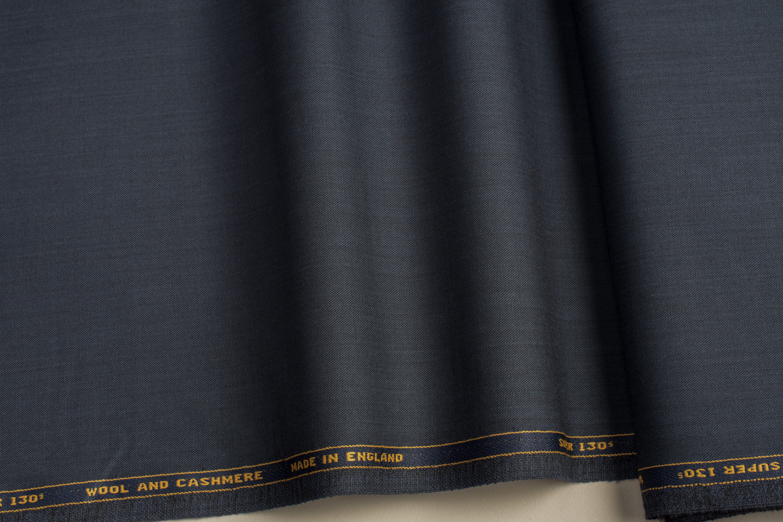 SUPER 130'S, CASHMERE FABRIC- DARK BLUE RAF COLOR