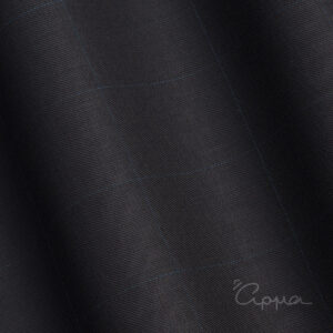SUPER 150'S, CASHMERE ΥΦΑΣΜΑ - ΚΑΡΩ ΤΥΠΟΥ WINDOW PANE CHECK - ΜΠΛΕ ΣΚΟΥΡΟ ΡΟΥΑ ΧΡΩΜΑ