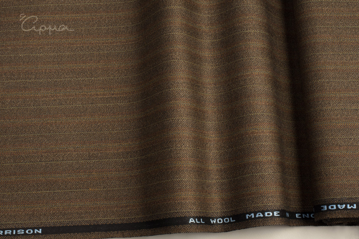 ΟΛΟΜΑΛΛΟ ΥΦΑΣΜΑ - ΡΙΓΕ ΣΧΕΔΙΟ - ΚΑΦΕ, ΜΑΥΡΟ, ΚΑΝΕΛΙ, ΠΡΑΣΙΝΟ ΧΡΩΜΑ - ARTHUR HARRISON