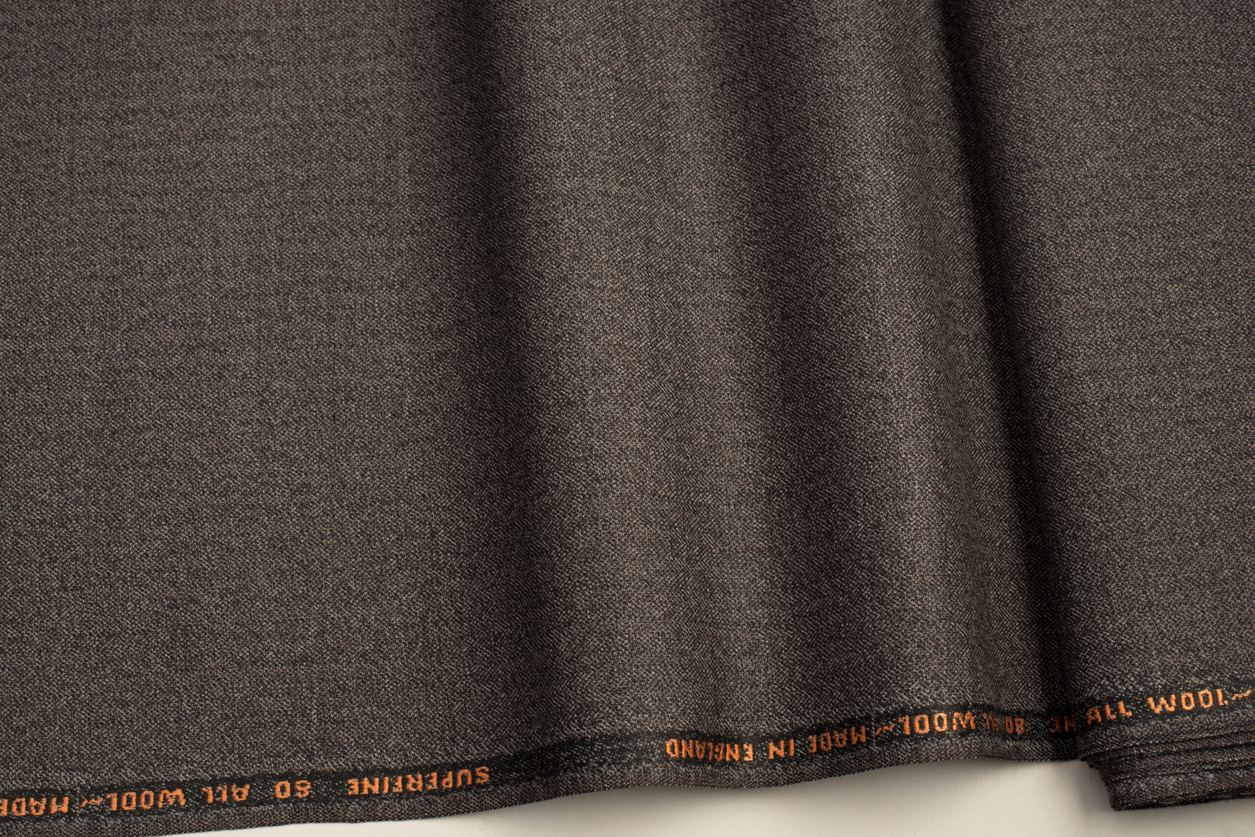 ALL WOOL FABRIC – BROWN BLACK, WHITE COLOR