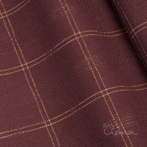 ΟΛΟΜΑΛΛΟ ΥΦΑΣΜΑ - ΚΑΡΩ ΤΥΠΟΥ WINDOW PANE CHECK - ΨΑΘΑ - ΚΟΚΚΙΝΟ ΒΥΣΣΙΝΙ, ΙΒΟΥΑΡ ΧΡΩΜΑ