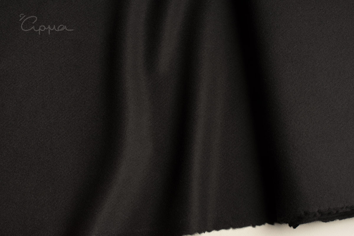 ΜΑΛΛΙ, CASHMERE ΥΦΑΣΜΑ - ΨΑΡΟΚΟΚΚΑΛΟ ΣΧΕΔΙΟ - ΜΑΥΡΟ ΧΡΩΜΑ