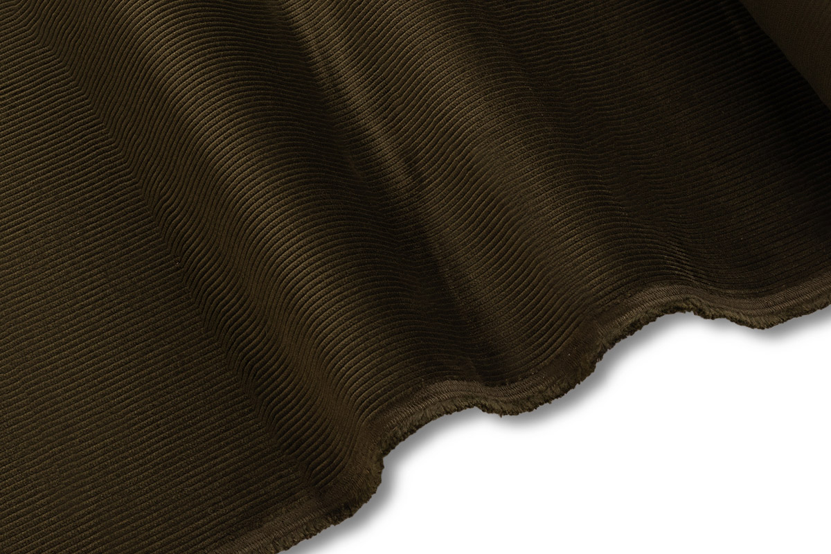 COTTON COTTLE FABRIC- OLIVEGREEN COLOR - ITALY
