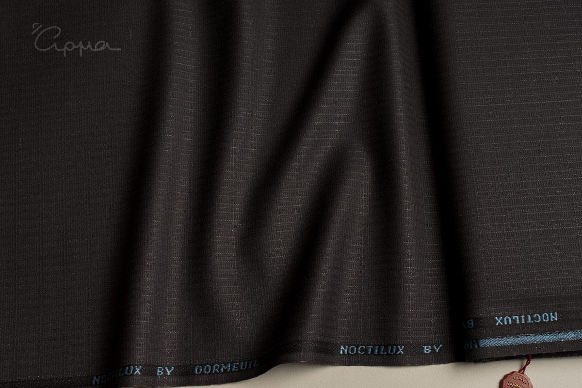 WORSTED ΜΑΛΛΙ, ΜΕΤΑΞΙ, POLYAMIDE ΥΦΑΣΜΑ - ΣΧΕΔΙΑΣΤΟ - ΜΑΥΡΟ, ΓΚΡΙ ΧΡΩΜΑ