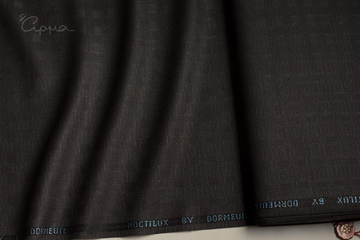 WORSTED ΜΑΛΛΙ, ΜΕΤΑΞΙ, POLYAMIDE ΥΦΑΣΜΑ - ΣΧΕΔΙΑΣΤΟ - ΜΑΥΡΟ, ΓΚΡΙ ΧΡΩΜΑ