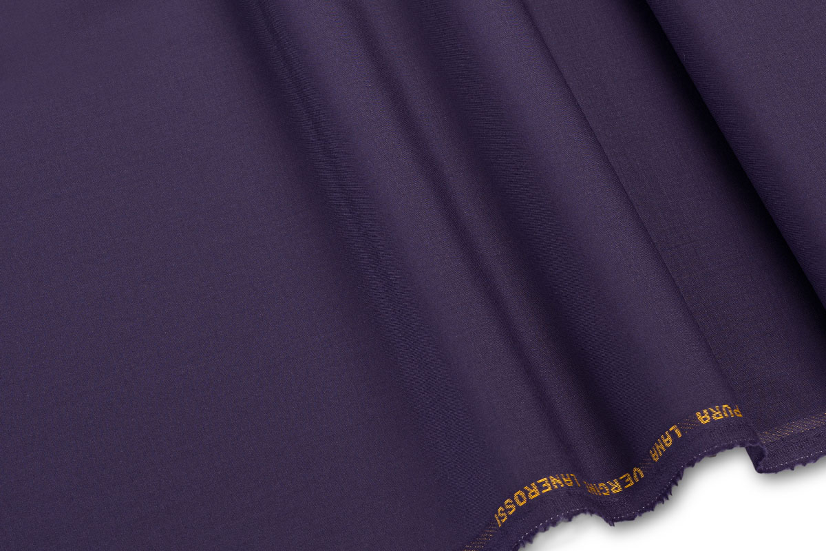 ALL WOOL FABRIC - PURPLE COLOR