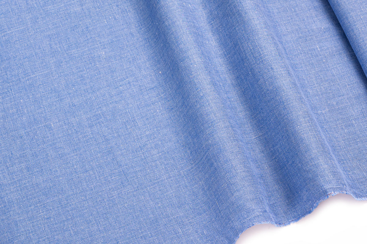 LINEN FABRIC- LIGHT BLUE COLOR - GUABBELO