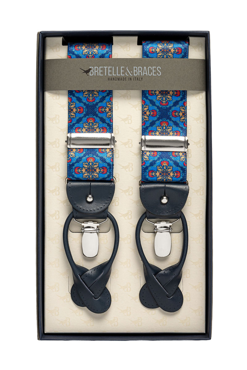 tirandes-floral-schedio-mple-mple-roua-kokkino-ochra-chroma