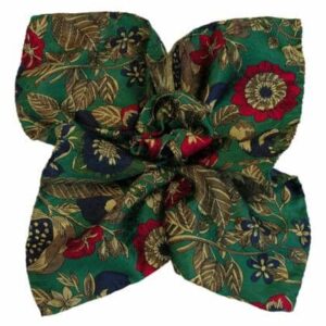 metaksoto-mantilaki-petou-floral-prasino-mpornto-mple-skouro-chroma